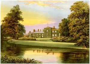 Netherhall, Cumbria, huis van de familie Pocklington-Senhouse, ca. 1880