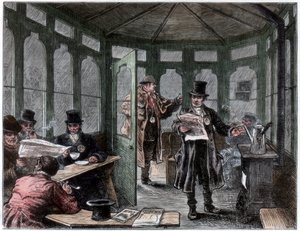 Nieuw opgerichte schuilplaats en verfrissingshuis voor koetsiers, ca. 1820-1870 door Unbekannt