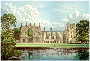 Newstead Abbey, Nottinghamshire, huis van de familie Webb door Unbekannt