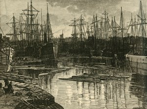 North Dock, Swansea, 1898 door Unbekannt