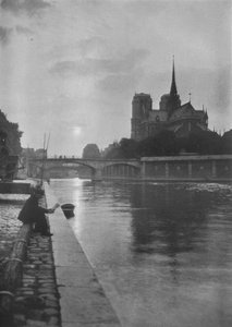 Notre Dame vanaf de rivier, Parijs, 1924
