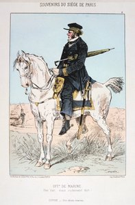 Marineofficier, Beleg van Parijs, 1870-1871 door Unbekannt