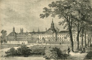 Oude Bethlehem Ziekenhuis, Moorfields rond 1750, ca. 1872 door Unbekannt