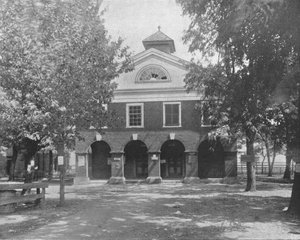 Oude gerechtsgebouw, Bowling Green, Virginia, VS door Unbekannt