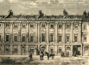 Oude Huizen in Great Queen Street, Zuidzijde, 1850, 1881 door Unbekannt