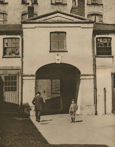 Oude Mews die naar verluidt de stallen van de IJzeren Hertog waren in Knightsbridge, ca. 1935