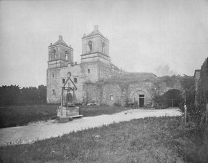 Oude Spaanse missie, San Antonio, Texas, c1897 door Unbekannt