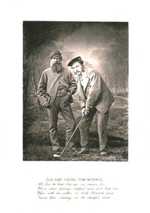 Oude en jonge Tom Morris, ca. 1870
