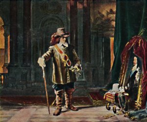 Oliver Cromwell 1599-1658 - Schilderij van Schrader, 1934