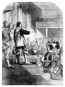 Oliver Cromwell 1599-1658 weigert de kroon te accepteren, ca. 1902