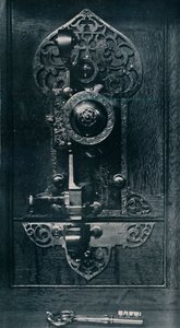 Oliver Cromwells draagbare stalen slot, 17e eeuw, 1904 door Unbekannt