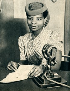 Omoba Adenrele Ademola, dochter van Alake van Abeokuta, Nigeria, roept West-Afrika, 1942