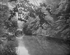 Aan Wissahickon Creek, Fairmount Park, Philadelphia, ca. 1897