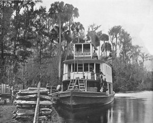 Op de Ocklawaha-rivier, Florida, VS, ca. 1900