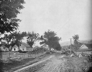 Op de Weg naar Echo Lake, Witte Bergen, New Hampshire, ca. 1897 door Unbekannt