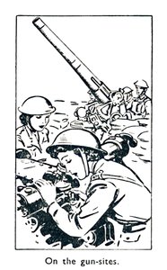 Op de geschutsplaatsen, 1940 door Unbekannt