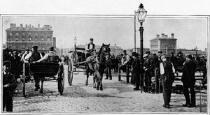 Op de stenen, Islington Vee Markt, Londen, ca. 1902-1903 door Unbekannt