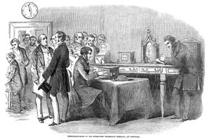 Opening van de telegraafverbinding Londen-Parijs 1851, 1852