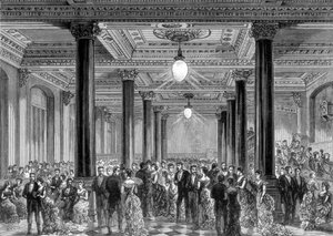 Opening soiree van de nieuwe kantoren van de Daily Telegraph, Fleet Street, Londen, 28 juni 1882