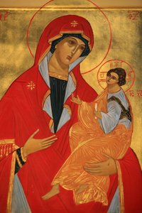 Orthodox icoon: Maria en Jezus, Parijs, Frankrijk