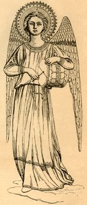 Omlijning Kopie van een Engel Geschilderd door Fra Angelico, 1881 door Unbekannt