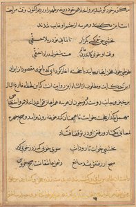 Pagina uit Verhalen van een papegaai Tuti-nama: tekstpagina, ca. 1560 door Unbekannt