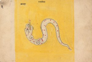 Pagina uit een Verspreid Boek van Dromen, midden-late 19e eeuw door Unbekannt