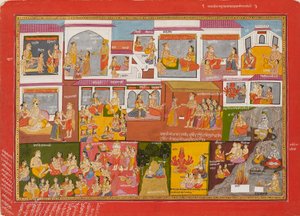 Pagina uit een serie van de Bhagavata Purana