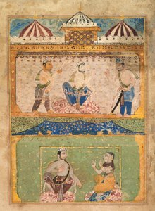 Pagina uit het Prince of Wales Museum Chandayana, ca. 1525-40 door Unbekannt