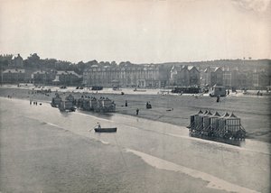 Paignton - Het Strand, vanaf de Pier, 1895 door Unbekannt