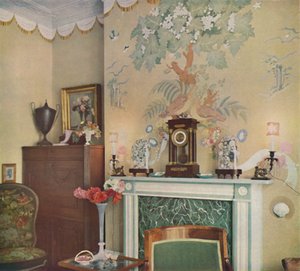 Geschilderde schoorsteenmantel, 1933