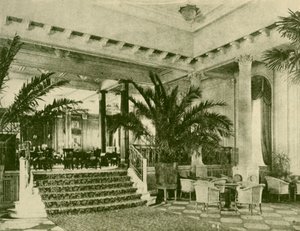 Palm Court en Lounge in de Majestic, ca. 1930