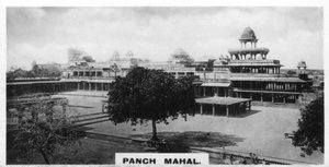 Panch Mahal, Fatehpur Sikri, Agra, India, ca. 1925