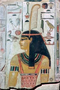 Papyrus afbeelding van de godin Maat door Unbekannt