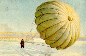 Parachutelanding, 1932 door Unbekannt