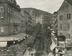 Parkstrasse, Karlsbad, Tsjechoslowakije, 1895 door Unbekannt