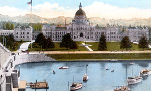 Parlementsgebouwen, Victoria, British Columbia, Canada, ca. 1900s door Unbekannt