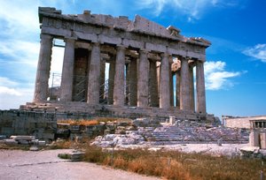 Parthenon op de Akropolis, Athene, 5e eeuw v.Chr. door Unbekannt