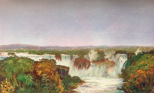 Gedeeltelijk uitzicht op de watervallen van Iguassu, 1914
