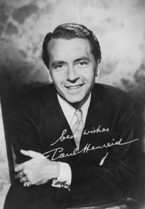 Paul Henreid 1908-1992, Oostenrijks-Amerikaanse acteur en regisseur, ca. 1940s door Unbekannt