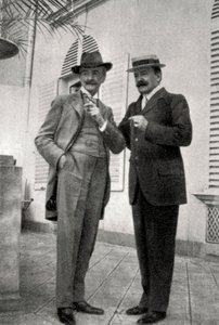 Paul Hervieu en Marcel Prevost, Franse auteurs en dramaturgen door Unbekannt