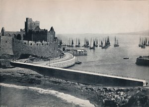Peel - Het oude kasteel en de haven door Unbekannt