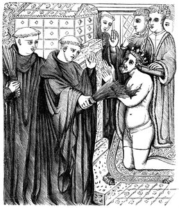 Boetedoening van Hendrik voor het heiligdom van Thomas a Becket door Unbekannt