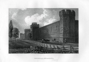 Gevangenis, Philadelphia, Pennsylvania, VS, 1855 door Unbekannt