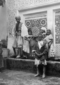 Mensen bij een put, Casablanca, Marokko, ca. 1920s-1930s