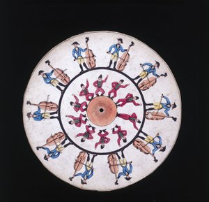 Phenakistoscoop-schijf, ca. 1830 door Unbekannt