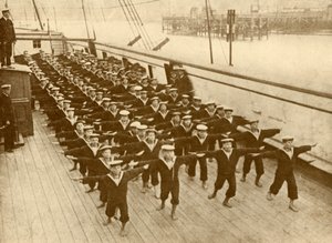 Fysieke Oefening op de Arethusa, c1930 door Unbekannt