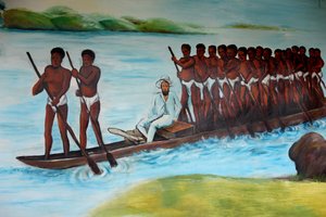 Pierre Savorgnan de Brazza schilderij, Brazzaville, Congo door Unbekannt
