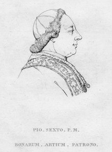 Pio. Sexto. P.M. Bonarum. Artium. Patrono., ca. 1850
