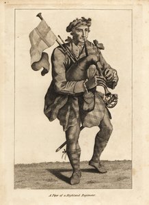 Pijper van een Hooglandregiment door Unbekannt